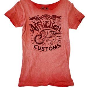 Affliction scoop neck tee